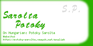 sarolta potoky business card